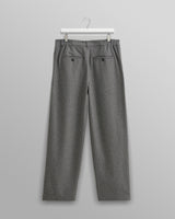 wax london Malham - Charcoal Grey Pinstripe Wool Trousers