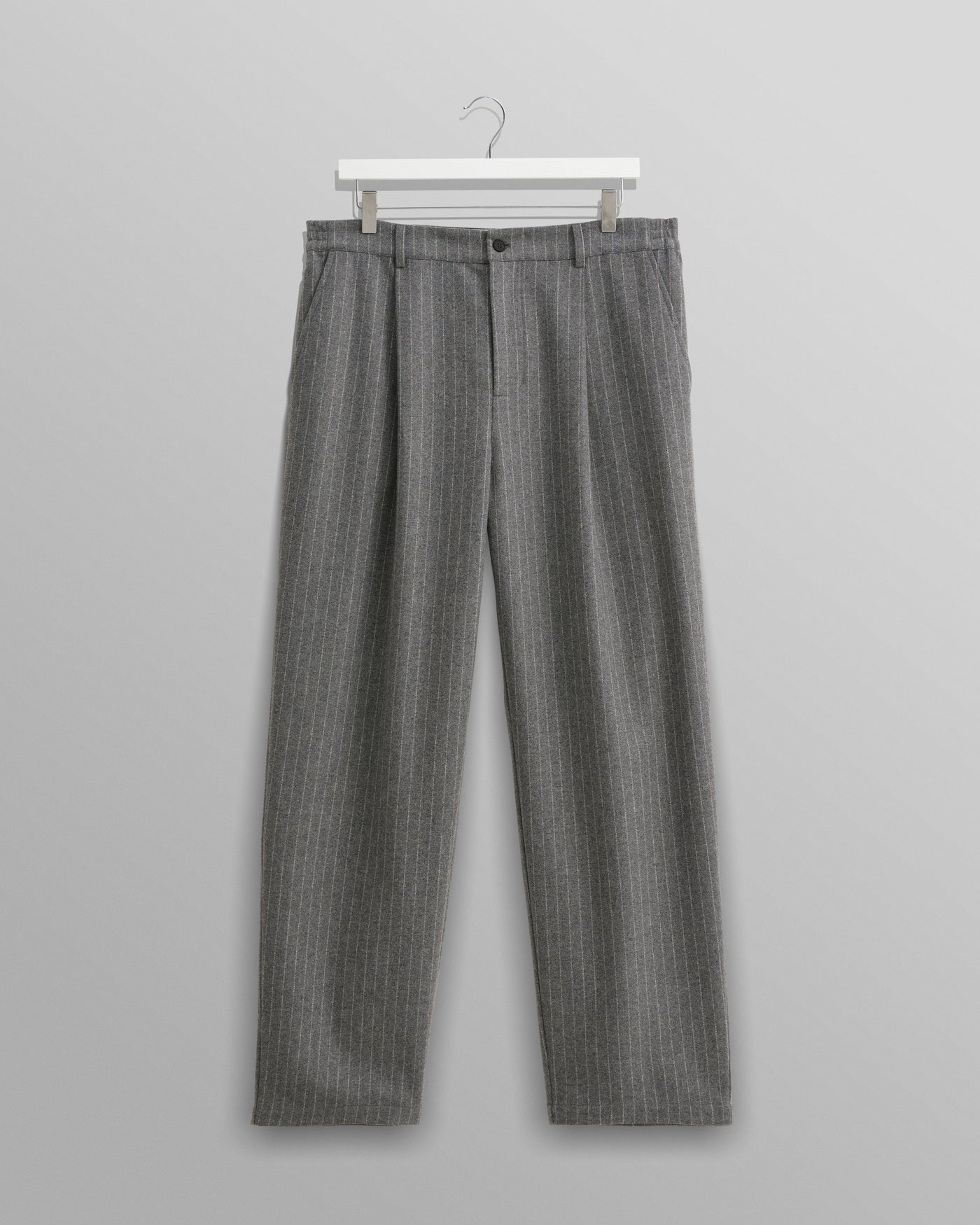 Charcoal Grey Stripe ~ Pinstripe Pleated Pants main image 0