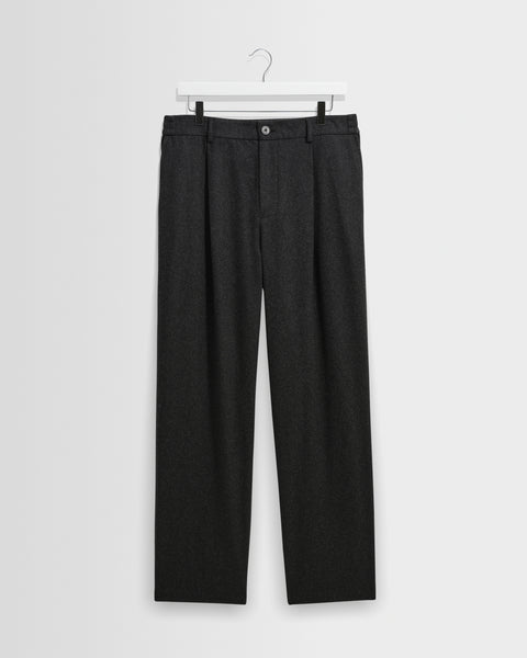 Malham - Dark Grey Wool Blend Trouser
