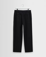 wax london men's Malham - Navy Wool Blend Trouser