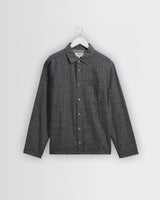 wax london men's Manilla - Washed Indigo Chambray Shirt