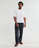 wax london men's Mark - Off White Compact Cotton Cropped T-Shirt