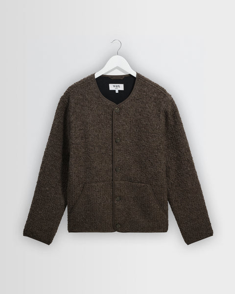 Marty - Dusty Brown Boucle Wool Jacket