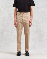 wax london Marwood Trousers Beige Cotton Twill