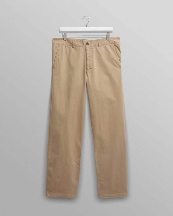wax london men's Marwood Trousers Beige Cotton Twill