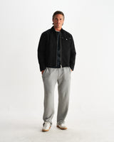 wax london men's Mason - Black Canvas Work Jacket