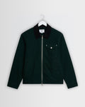 Mason - Dark Green Peached Canvas Work Jacket