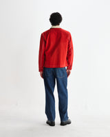 wax london men's Mason - Red Canvas Work Jacket