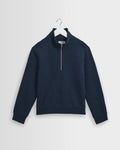 Maverick – Half-Zip-Sweatshirt aus Rippjersey in dunklem Marineblau