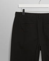 wax london Milo Trousers Black Cotton Twill