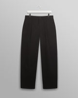 wax london Milo Trousers Black Cotton Twill