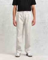 wax london Milo Trousers Off White Cotton Twill