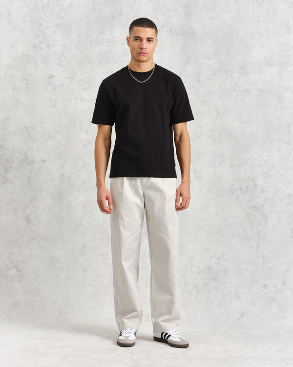 wax london Milo Trousers Off White Cotton Twill