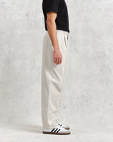 wax london Milo Trousers Off White Cotton Twill