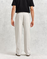 wax london Milo Trousers Off White Cotton Twill