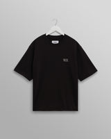 wax london men's Milton - Black And Beige Botanical Graphic Cotton T-Shirt