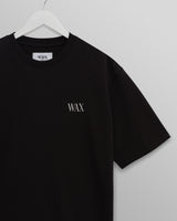 wax london men's Milton - Black And Beige Botanical Graphic Cotton T-Shirt