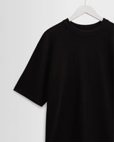 Milton - Black Organic Compact Cotton T-Shirt