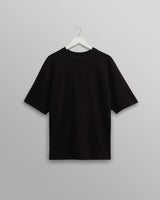 wax london Milton - Black Organic Compact Cotton T-Shirt