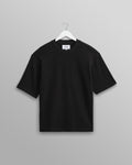 Milton - Black Organic Waffle Cotton T-Shirt