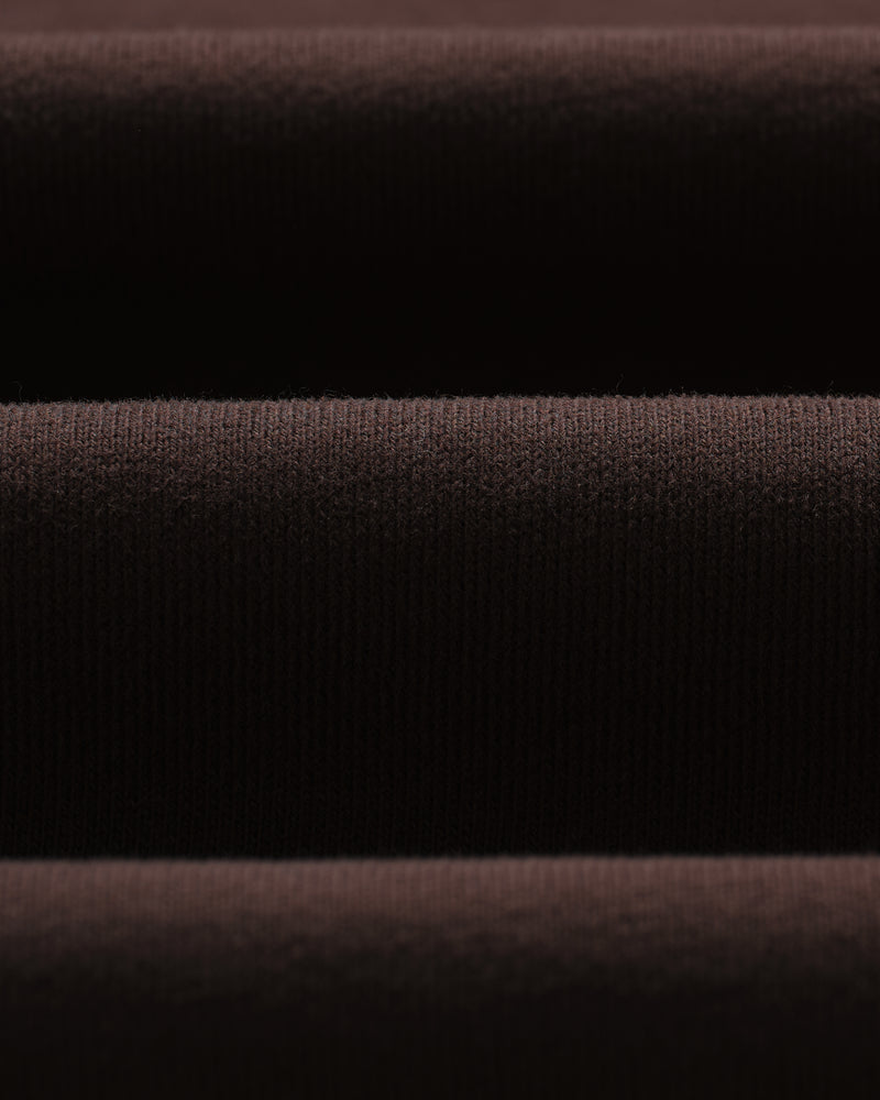 wax london men's Milton - Dark Brown Organic Emorised Cotton T-Shirt