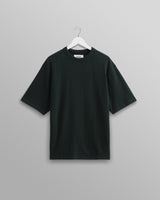 wax london Milton - Dark Green Emerised Organic Cotton T-Shirt