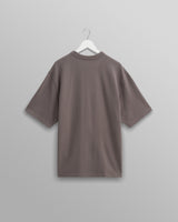 wax london Milton - Dark Grey Emerised Organic Cotton T-Shirt