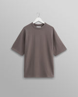 wax london Milton - Dark Grey Emerised Organic Cotton T-Shirt