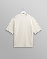 wax london men's Milton - Ecru Organic Waffle Cotton T-Shirt