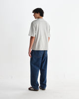 wax london men's Milton - Grey Marl Organic Compact Cotton T-Shirt