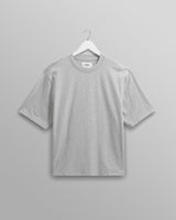 wax london men's Milton - Grey Marl Organic Compact Cotton T-Shirt