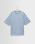Milton - Light Blue Organic Compact Cotton T-Shirt