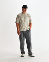 wax london men's Milton - Light Sage Organic Emorised Cotton T-Shirt