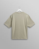wax london men's Milton - Light Sage Organic Emorised Cotton T-Shirt