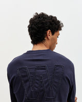 Milton - Navy Varsity Applique Graphic T-Shirt