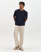 Milton - Navy Varsity Applique Graphic T-Shirt