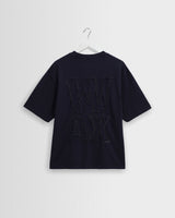 Milton - Navy Varsity Applique Graphic T-Shirt