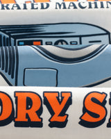 wax london men's Milton - Off White Organic Cotton Laundry Graphic T-Shirt