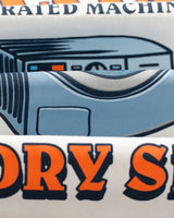 wax london men's Milton - Off White Organic Cotton Laundry Graphic T-Shirt