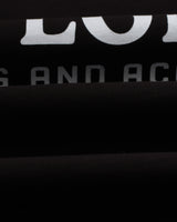 men's wax london MILTON SS TEE STACKED TEXT GRAPHIC BLACK