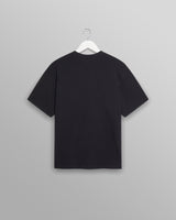 wax london Milton T-Shirt Black Waffle