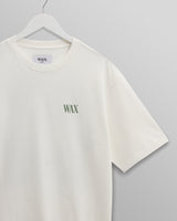 wax london men's Milton - White And Green Botanical Graphic Cotton T-Shirt