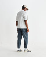 wax london men's Milton - White Organic Compact Cotton T-Shirt