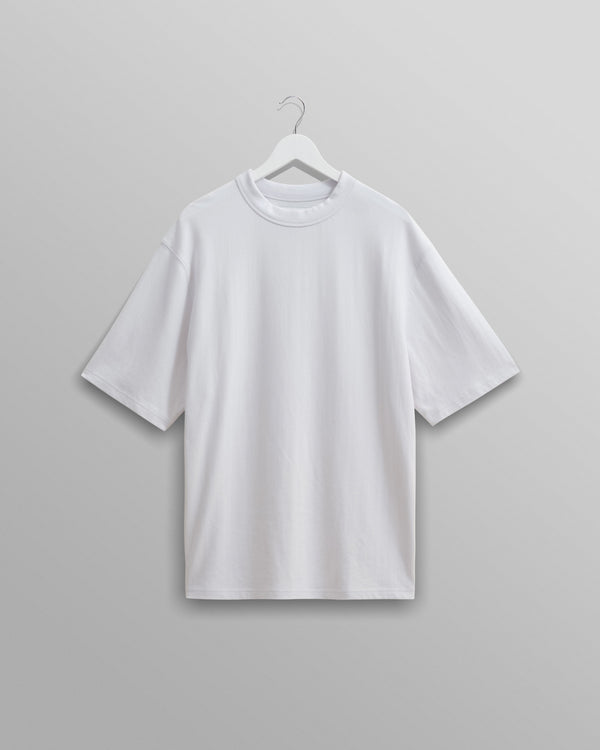 wax london men's Milton - White Organic Compact Cotton T-Shirt