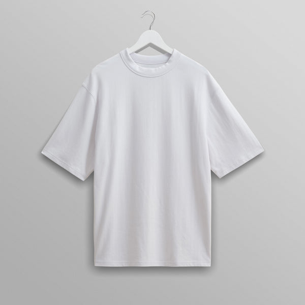 Men's White Organic Compact Cotton T-Shirt Wax London
