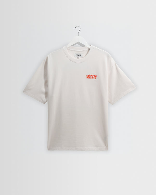 wax london men's Milton - White Pizza Delivery Graphic T-Shirt