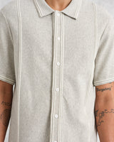 wax london Minori Shirt Grey Milano Stitch