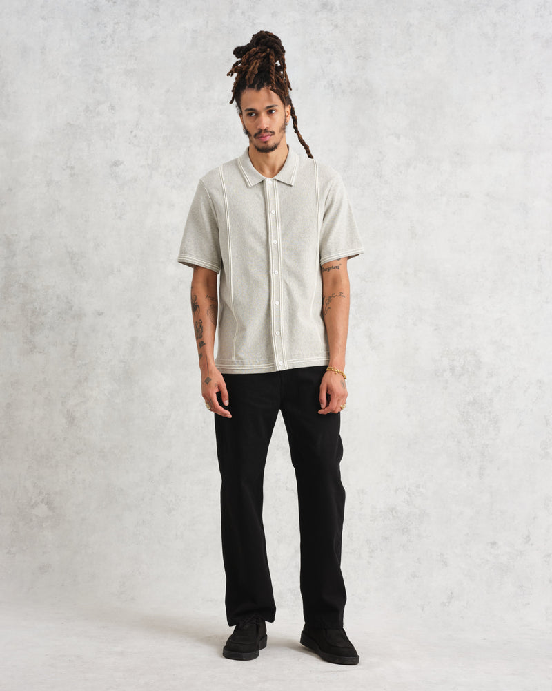 wax london Minori Shirt Grey Milano Stitch