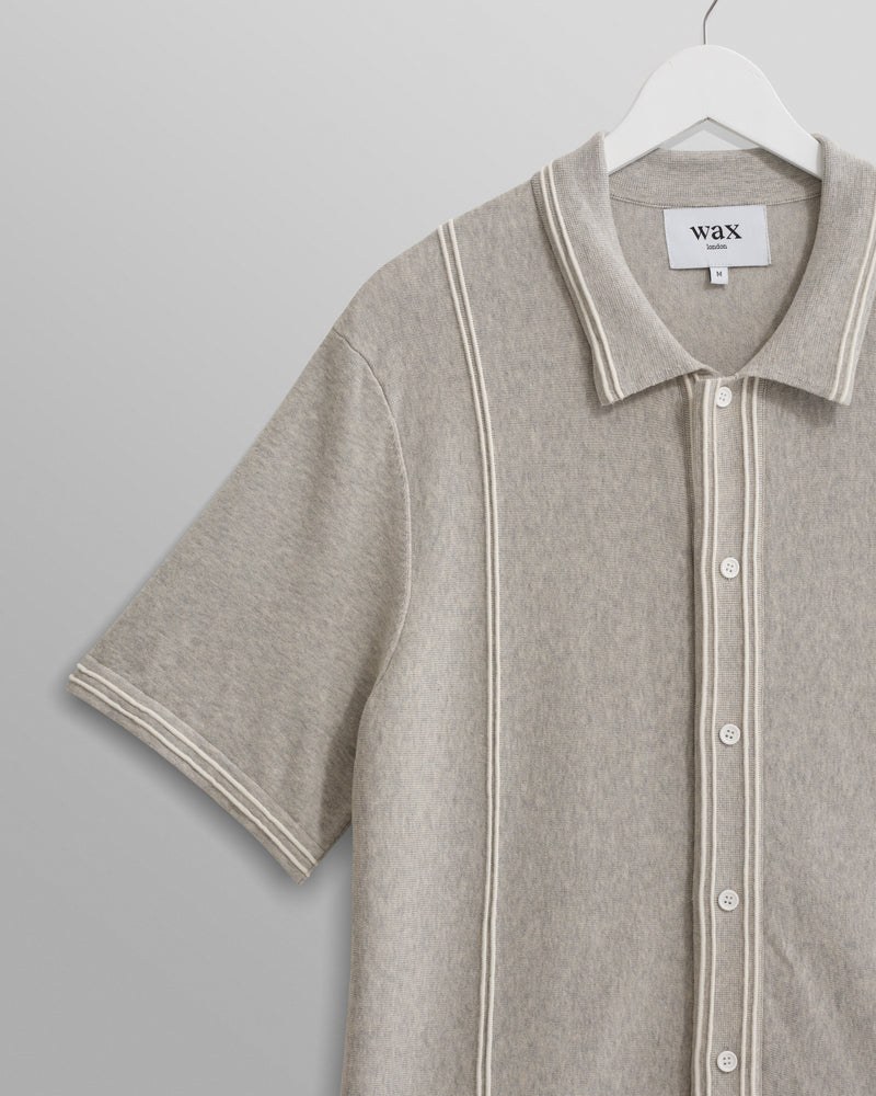 wax london Minori Shirt Grey Milano Stitch