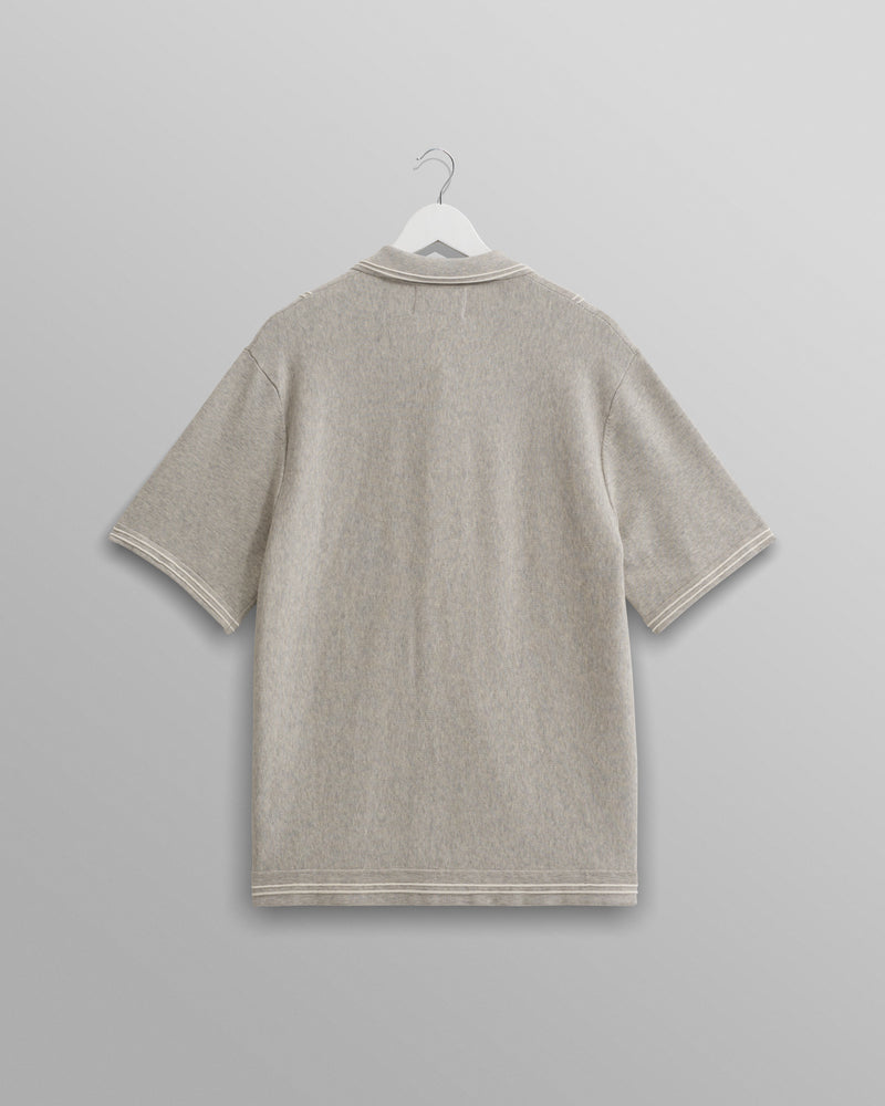 wax london Minori Shirt Grey Milano Stitch